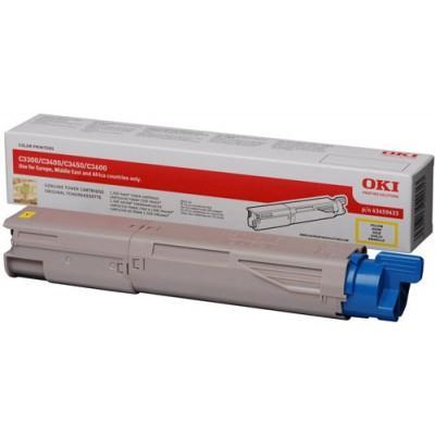 Toner Laser OKI C3300/C3400/3450/3600 Yellow 1500 Pages 43459433 Toner Laser OKI C3300/C3400/3450/3600 Yellow 1500 Pages 43459433
